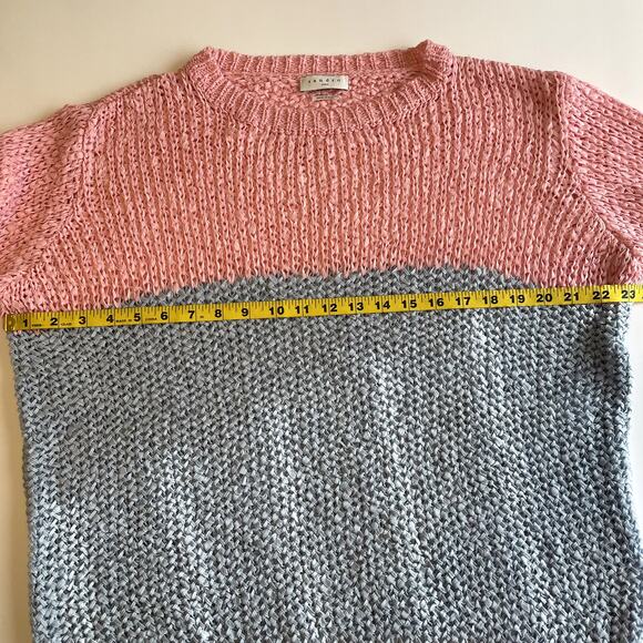 SANDRO Paris Obeline Color Block Openwork Sweater Size 3 (Large) - Picture 13 of 16